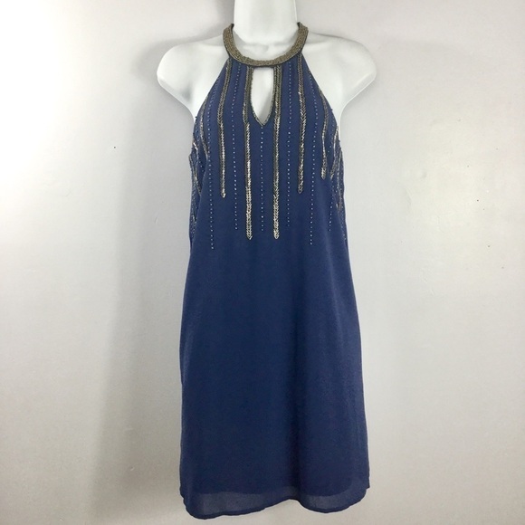 Beaded Halter Dress Size S NWT - Picture 1 of 5